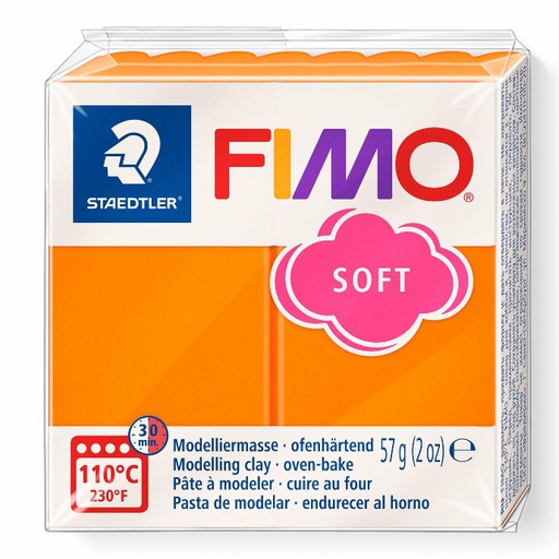 [S8020S#42] Fimo soft pâte à modeler 57g mandarine