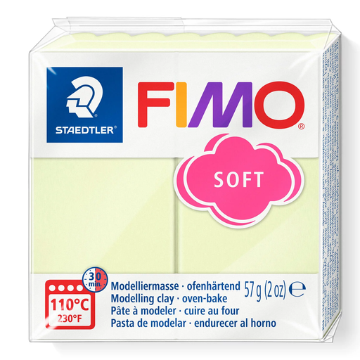 [S8020S#105] Fimo soft boetseerklei, 57gr - vanille