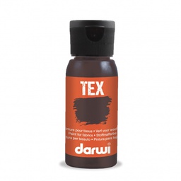 [DA0081805] Darwi Tex textielverf, 50ml, Donkerbruin (805)