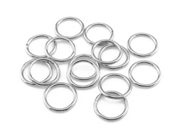 [P19175] Ringen 8mm, Zilver 100 stuks