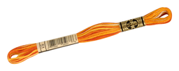 [DMC117MC#51] DMC 117 Mouliné Spécial 25 borduurgaren, 12 strengen, kleur 51, (Variegated - Burnt Orange)
