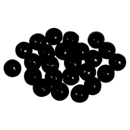 [1006#01] Houten kralen FSC 100%, gepolijst, 6mm ø, zwart, zak à 115 stuks