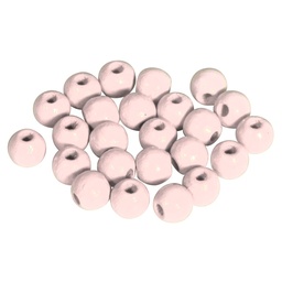 [100616] Houten kralen FSC 100%, gepolijst, 6mm ø, roze, zak à 115 stuks