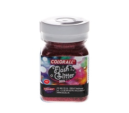 [C39251#10] Colorall Flash Glitter decoratie, Strooiflacon 150ml/95g, Rood