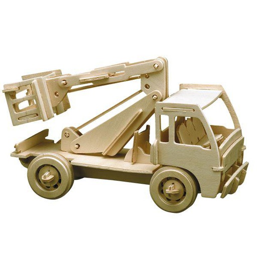 [PB8#632] Bouwkit hout, Vrachtwagen met lift
