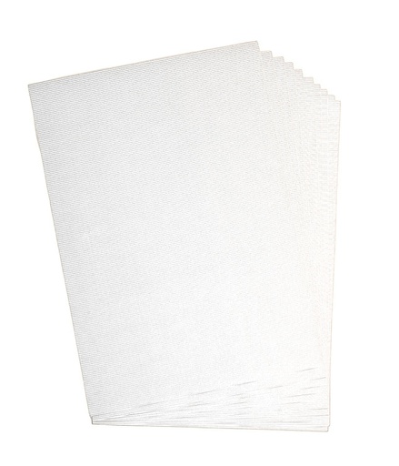 [2520#00] Carton ondulé, 50x70cm, 1 feuille, blanc