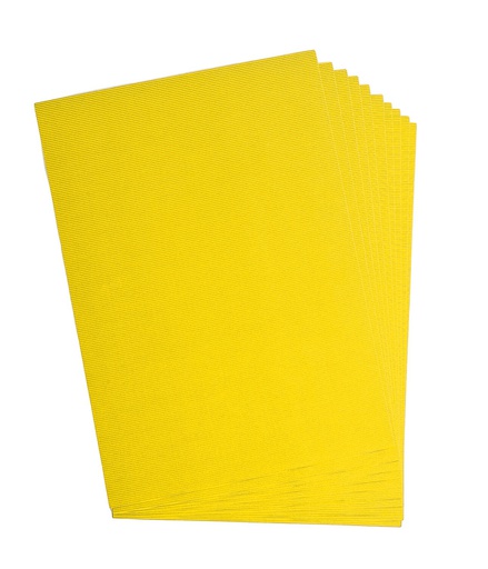 [2520#14] Carton ondulé, 50x70cm, 1 feuille, jaune