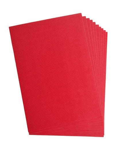 [2520#20] Carton ondulé, 50x70cm, 1 feuille, rouge
