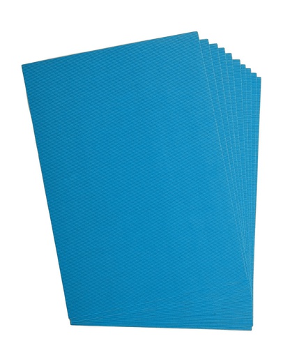 [2520#34] Carton ondulé, 50x70cm, 1 feuille, bleu