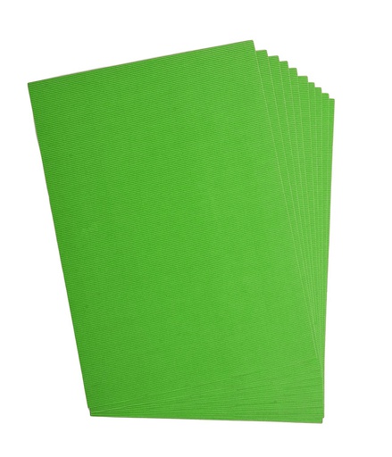 [2520#55] Carton ondulé, 50x70cm, 1 feuille, vert gazon