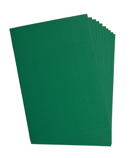 [2520#58] Carton ondulé, 50x70cm, 1 feuille, vert sapin