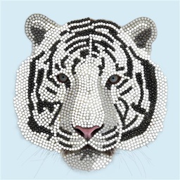 [CCK18-A77] Crystal Card Kit ® Diamond Painting 18x18cm, Tiger