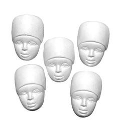 [PO0025] African Collection, Lady Head set 5 stuks