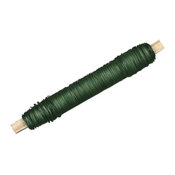 [R2403513] Bloemendraad, groen, 0,65 mm ø, houten klosje, 100gr