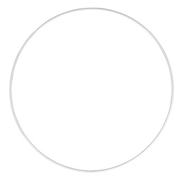 [R2505800] Metalen ringen, gelakt, wit, 50 cm ø