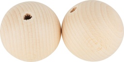 [211040] houten ballen, 40mm, 25 stuks
