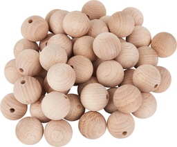 [211020] houten ballen, 20mm, 50 stuks