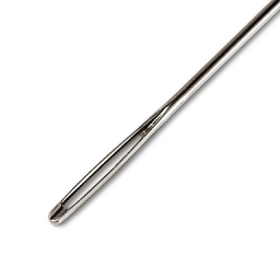 [104120] Borduurnaalden z. punt staal No. 20 zilverkl. 1,00 x 43 mm, 25 stuks