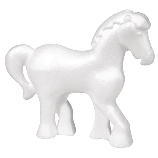 [R3342600] Cheval en polystyrène, 15x13,5 cm