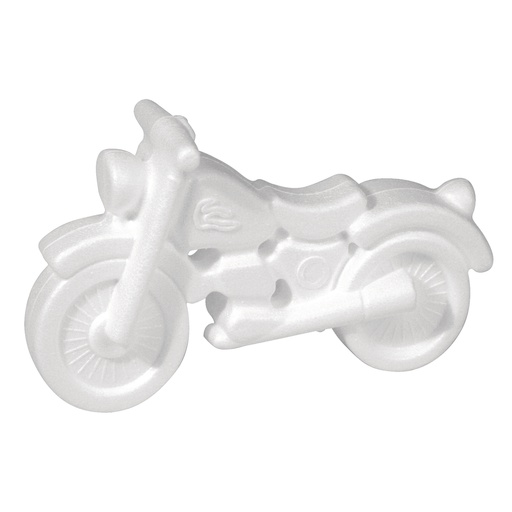 [R3343400] Motocyclette en polystyrène, 17x10,5 cm