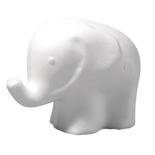 [R3344100] Eléphant en polystyrène, 10 cm