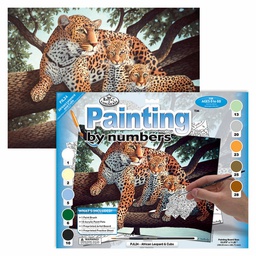 [RB-PJL24] Painting by Numbers 286x390mm, African Leopard &amp; kids
