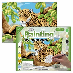 [RB-PJL11] Painting by Numbers 286x390mm, Leopard In Tree