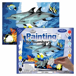 [RB-PJL10] Painting by Numbers 286x390mm, Dolphins