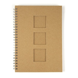 [R8160700] Notitieboek, met passepartout, DIN A5, 60 vellen, 70 g/m2