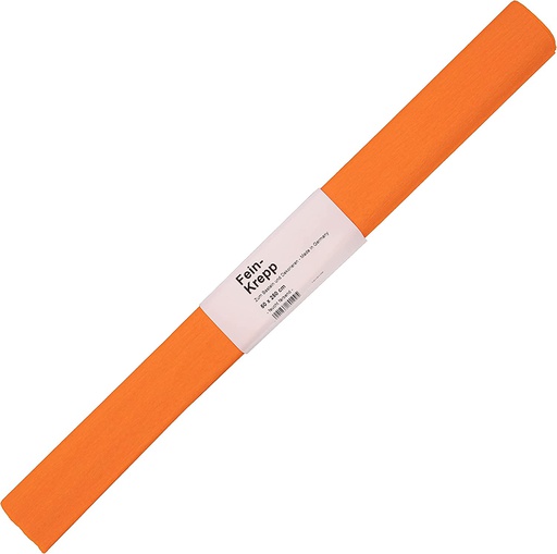 [2320#09] Papier crêpon, rouleau 50cmx2,5m, orange clair