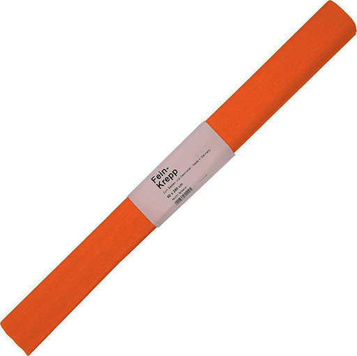 [2320#08] Papier crêpon, rouleau 50cmx2,5m ,orange foncé