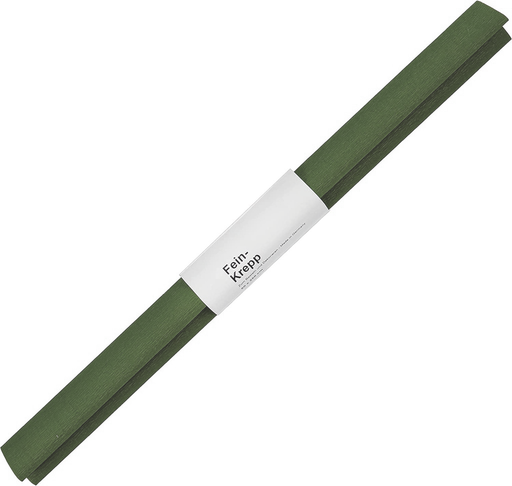 [2320#42] Papier crêpon, rouleau 50cmx2,5m, vert olive