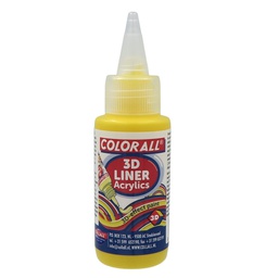 [0066#30] Colorall Acrylics 3D‐Liner, Fles 50ml, Geel