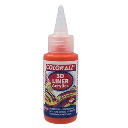 [0066#37] Colorall Acrylics 3D‐Liner, Fles 50ml, Oranje