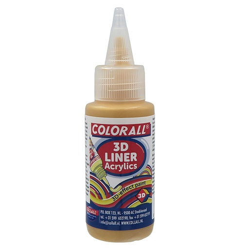 [006674] Collall Acrylics 3D Liner 50ml - Argent