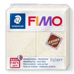 [S8010#029] Fimo leather-effect 57 g ivoor
