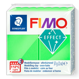 [S8010501] Fimo effect neon boetseerklei 57g groen