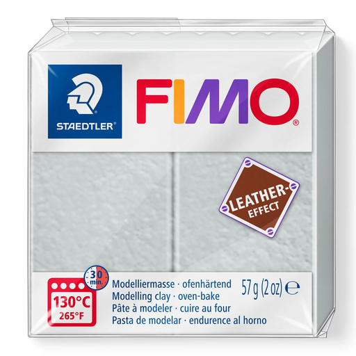 [S8010L#809] Fimo leather-effect 57 g gris pigeon