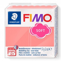 [S8020T20] Fimo soft boetseerklei 57g pink grapefruit