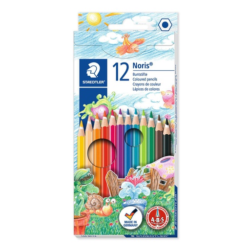 [S14410NC12] Noris aquarell crayon couleur - set 12 + pinceau