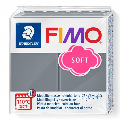 [S8020S#T80] Fimo soft boetseerklei, 57gr - stormy grey