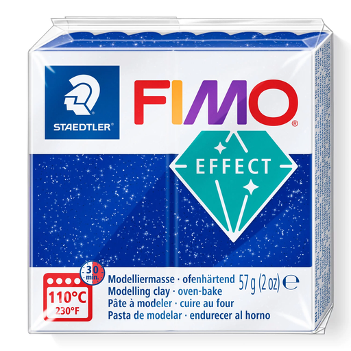 [S8020E#302] Fimo effect pâte à modeler 57g bleu metallic