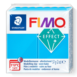 [S8020374] Fimo effect boetseerklei 57g transparant blauw