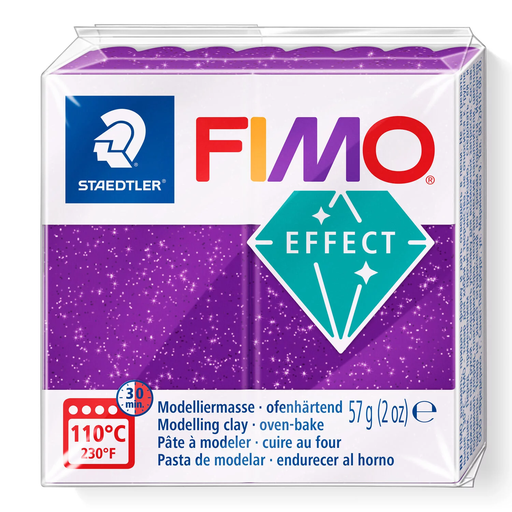 [S8020E#602] Fimo effect boetseerklei, 57gr - metallic lila**