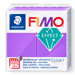 [S8020604] Fimo effect boetseerklei 57g transparant lila
