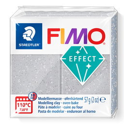 [S8020812] Fimo effect boetseerklei 57g metallic zilver