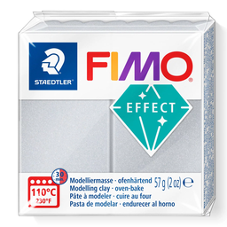 [S8020817] Fimo effect boetseerklei 57g parelmoer zilver