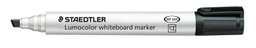 [S351B9] Staedtler Lumocolor® whiteboard marker, beitelpunt zwart, 10 stuks