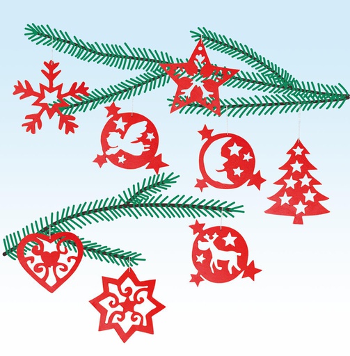 [PB8#432] Bouwkit hout, Christmas tree decoration 2