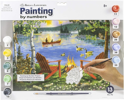 [RB-PAL#44] Painting by Numbers 286x390mm Adult, Lakeside Retreat